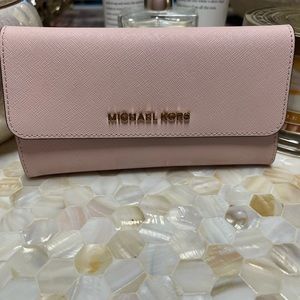 Michael Kores Pink Wallet Gently Used